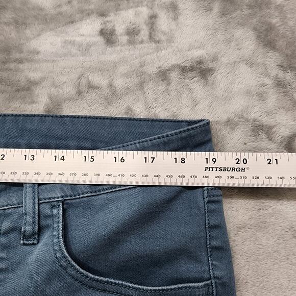 Maurices M Jeans Womens 18W Blue Tapestry High Rise Slim Straight Ankle Stretch - Picture 9 of 13